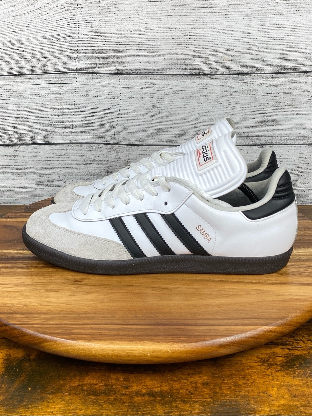 adidas Samba Classic White Black Sneakers 772109 Men’s Shoe Size 11
